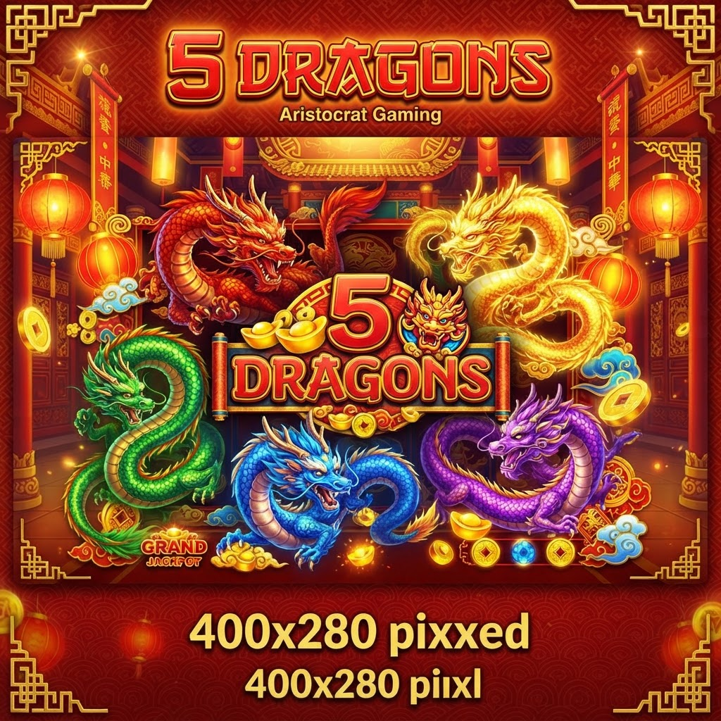 5 Dragons slot by Aristocrat Gaming