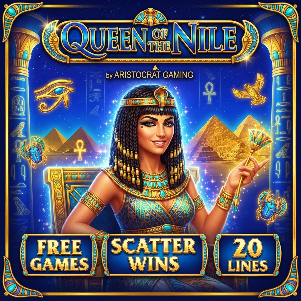 Queen of the Nile slot by Aristocrat Gaming